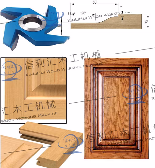 Fraises biseautées à 4 ailes, Angle de 45 degrés/tête de coupe Tct/coupe-cadre de porte, étoile